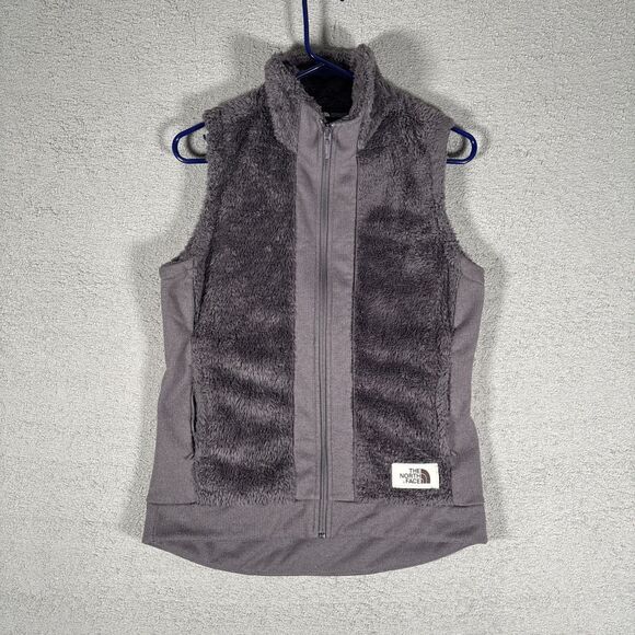The North Face Jackets & Blazers - The North‎ Face Furry Fleece Vest Women’s Size S Full Zip Grey Camping Jogging